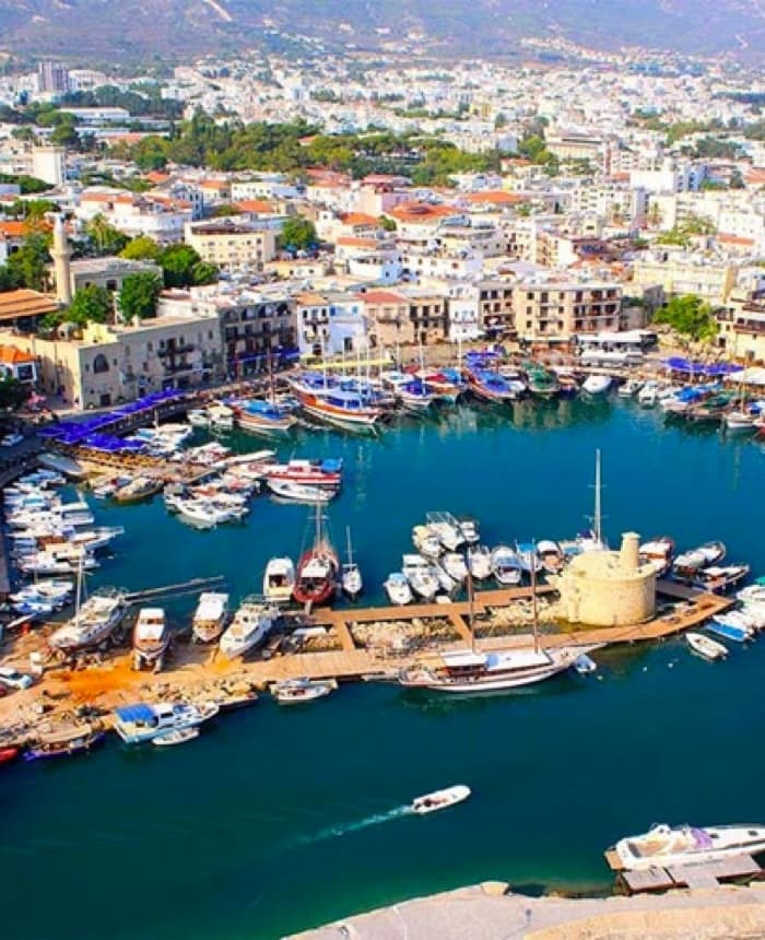 Kyrenia harbour from above