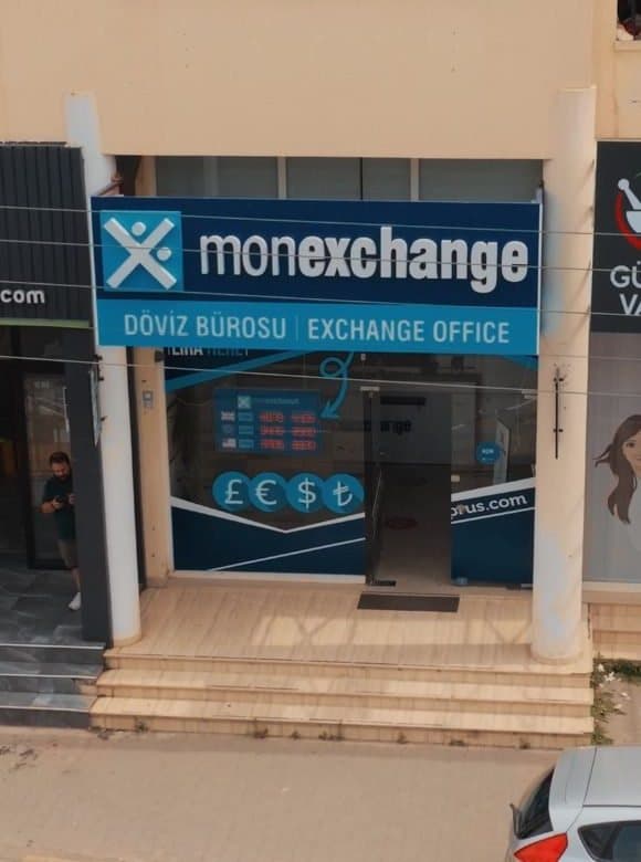 The Monex Exchange office front in Kyrenia